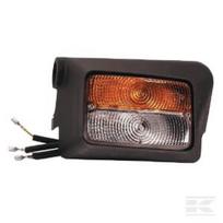 Posūkio ir gabaritinis žibintas dešinės pusės, halogeninis, priekinis, stačiakampis, 12V, gintarinis/skaidrus, prisukamas, 175x…, Cobo 3183000