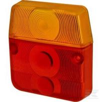 Lempos stikliukas, geltonas/raudonas 110x102mm, galas, Promot 1400680205
