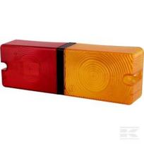 Lempos stikliukas, geltonas/raudonas 214x77mm, LH/RH/galas, Promot 1400680505