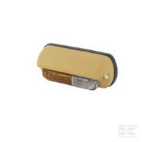 Posūkio ir gabaritinis žibintas RH 18/3W, stačiakampis, 12V, geltonas/skaidrus, tvirtinamas varžtais, Hella 2BE001278021