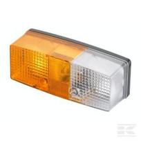 Posūkio ir gabaritinis žibintas RH 21/5W, stačiakampis, 12V, geltonas/skaidrus, tvirtinamas varžtais, 158x51x64mm, Hella 2BE003184061