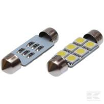 LED lemputė, 24V SV8.5, balta, 10x41 OFF-ROAD (2 vnt) GL249466000P02