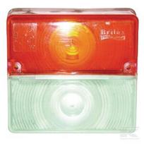 Žibinto stiklas, geltonas/skaidrus, kvadratinis, LH/RH, Britax TOR4509