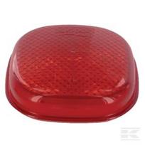 Žibinto stiklas, raudonas, kvadratinis 98x98mm, LH/RH, Britax 1250801