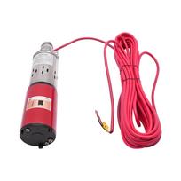 DC 12V 180W giluminio gręžinio panardinamas siurblys, nerūdijančio plieno sraigtinis siurblys, skirtas ūkių ir rančų drėkinimo gręžiniams, 4500 aps./min. 12V&US raudona