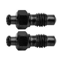 2 pcs Titanium Alloy Oil Disc Brake Bleed Nipple Exhaust Screws Set for Road Bicycle Accessoriesblack juoda