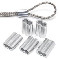 1-50 vnt. Dvigubo skylės kabelio presavimo įvorė M1 iki M12 Vielos antgaliai 8 formos aliuminio kabelio fiksatorius Presavimo lyno techninės įrangos priedai 50Pcs M1.5