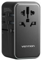 Vention 100W GaN Kroviklis su 1x USB-A ir 3x USB-C Juodas