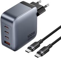 Vention 100W GaN Įkroviklis su 1x USB-A ir 3x USB-C
