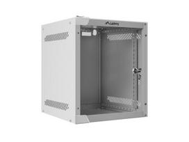 Lanberg 10" 6U 280X310 pilka pakabinama rack spinta su stiklinėmis durimis