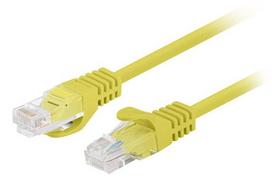 Patchcord kat.6 UTP 3m geltonas Fluke Passed Lanberg 10-Pack