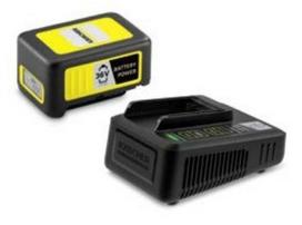 KARCHER Power 36/25 Cilindrinis dulkių siurblys Akumuliatoriaus ir įkroviklio rinkinys
