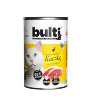 BULTI šlapias kačių maistas su antis 400 g