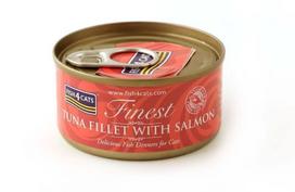 FISH4CATS Tunų filė su lašiša - šlapias kačių maistas - 70g