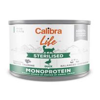 CALIBRA Sterilizuotoms katėms su antis - šlapias maistas - 200g