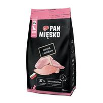 PAN MIĘSKO Vištiena su Triušiu XS - sausas kačių maistas - 1,6 kg