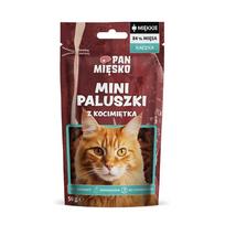 PAN MIĘSKO Mini anties lazdos su katžole - skanėstas katėms - 50g