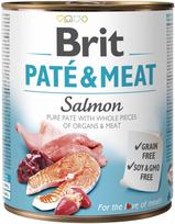 BRIT Paté & Meat su lašiša - šlapias šunų maistas - 800g