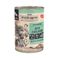 WIEJSKA ZAGRODA Kalakutas su triušiu - drėgnas ėdalas šunims - 400g