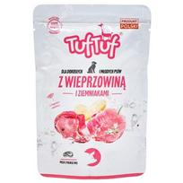 TUF TUF su kiauliena ir bulvėmis - drėgnas ėdalas šunims - 300g
