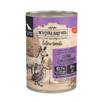 WIEJSKA ZAGRODA Elnių su putpelių ėdalas šunims - 400g