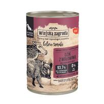 WIEJSKA ZAGRODA Miško skoniai - šerniena su jautiena - drėgnas ėdalas šunims - 400g