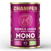 CHAMPER Kaulai ir sąnariai Monoproteinas Aviena - drėgnas ėdalas šunims - 400g