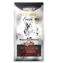 BIOFEED Euphoria Fresh Suaugusių Mini ir Mažų Šunų Maistas su Kiauliena ir Jautiena - 2kg