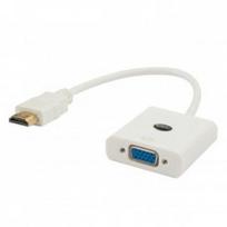 Savio HDMI (M) – VGA (F) adapteris Baltas CL-201