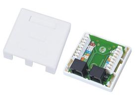 Alantec GN002 laido jungtis 2xRJ45 balta