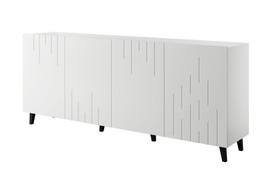BARI komoda 200x42x82 balta matinė