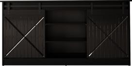 GRANERO komoda juoda/juodas blizgesys 160x80x35 cm