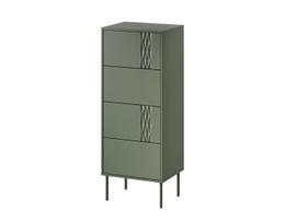 Cama 4S TRESSE komoda 50x40x125 matinės žalios spalvos