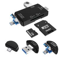 VAKOSS 6IN1 kortelių skaitytuvas USB A / MICRO USB / USB C / SD / MICRO SD / USB TC-R425X