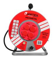 VERTEX PB25METAL 25 m prailginimo kabelis 3x2,5 mm juodas