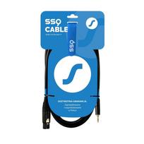 SSQ XLRMi0,5 XLR female - Jack stereo 3,5 mm Kabelis, 0,5 m
