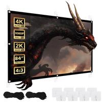 Maclean projekcinis ekranas 84", 175x131 cm, 25 mm 4:3 rėmas