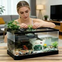 Vėžlio deginimosi platforma Gyvūnų poilsio sausumos deginimosi zona vandens vėžlių akvariumui varlėms terrapinams salamandroms krabams vėžliui China Mainland