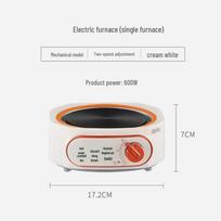 600W daugiafunkcinė keraminė elektrinė viryklė ir šildytuvas, mini išmanioji indukcinė kaitlentė ir arbatos viryklė