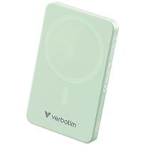 Verbatim Go Essentials 15W 5000mAh Wireless Magnetic Power Bank, Green 32226