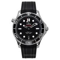 Omega Seamaster Guminis dirželis Juodas ciferblatas Automatinis Nardymo 210.32.42.20.01.001 300M Vyriškas laikrodis juoda