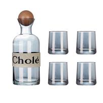 BAILOCK Glass Water Pitcher & Tumbler Set (5-Piece)