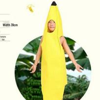 Juokingas banano kostiumas vaikams ir suaugusiems - Puikiai tinka Helovinui, karnavalams ir pasirodymams scenoje Child