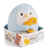 Nici MyMochi: pliušinis pingvinas Waddle su antimi - 16 cm, dovanų dėžutėje
