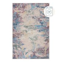 Skalbiamas iš perdirbto pluošto mišinio kilimas mėlynos spalvos/violetinės spalvos 200x290 cm Reid – Flair Rugs
