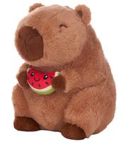 Pliušinis žaislas kapibara su arbūzu, 22 cm