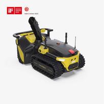 Yarbo robotas su sniego pūstuvo moduliu