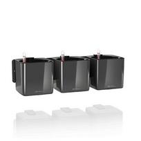 Vazonai Lechuza Cube Glossy, Pilka, 3 vnt. 13524