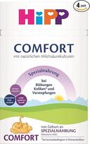 "HiPP Comfort Special Nutrition" (4 x 600 g), nuo gimimo, su sumažintu laktozės kiekiu, skirtas dieta nuo dieglių, vidurių pūtimo ir vidurių užkietėjimo