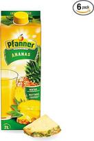 "Pfanner" ananasų nektaras - šiek tiek rūgštaus ir saldaus skonio vaisių nektaras su vitaminu C - Min. 50 % ananasų sulčių (1 x 2 l) (6 vnt. pakuotė)